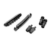 Cordiera per ponte per chitarra elettrica, 12 corde, sellino con borchie e ancore per chitarra, strumento musicale, sellino a rullo, cordiera