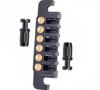 Cordiera Per Ponte Per Chitarra Elettrica Stop Bar Cordiera Con Borchie Accessori Per Strumenti Musicali(Black)