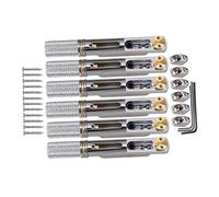 Cordiera Per Ponte Per Chitarra In Metallo Con Dado E Chiave Per Parti Di Ricambio Per Accessori Per Chitarra Elettrica (Color : Black)