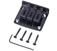 Cordiera regolabile a 3 corde per chitarra, ponte per sigari, parti di ricambio per chitarra elettrica, cromato, nero