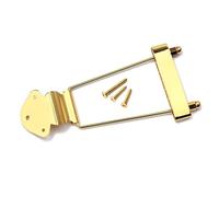 Cordiera Tailpiece per Chitarra Jazz a 6 Corde in Metallo Oro