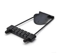 Cordiera trapezio a 6 corde per chitarra jazz, ponte per chitarra in metallo con 3 viti, compatibile con chitarre Archtop, cromo/nero/oro Fi(nero)