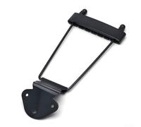 Cordiera trapezoidale per chitarra jazz a 6 corde, materiale metallico, include 3 viti, compatibile con il corpo della chitarra Archtop per una vestibilità sicura e un tono migliorato (nero)