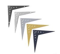 Cordiera V per chitarra elettrica a 6 corde, realizzata in metallo per migliorare l'estetica e le prestazioni (argento)