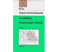 Cordillera, Huayhuash (Perù) 1:100 K Mappa trekking, Alpenvereinskarte