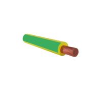 cordina, cavo elettrico, 1 metro, 4 mmq mm2, 1x4 mm, colore giallo - verde, cavo terra, in rame, unipolare, conforme CPR, FS17, per ristrutturazioni impianto elettrico per case e appartamenti
