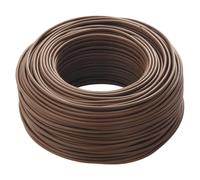 cordina, cavo elettrico, 10 metri, 4 mmq mm2, 1x4 mm, colore marrone, in rame, filo unipolare, conforme CPR, FS17, ideale per ristrutturazioni impianto elettrico per case e appartamenti