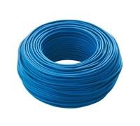 cordina, cavo elettrico, 100 metri, 4 mmq mm2, 1x4 mm, colore blu, in rame, filo unipolare, conforme CPR, FS17, ideale per ristrutturazioni impianto elettrico per case e appartamenti