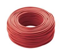cordina, cavo elettrico, 100 metri, 4 mmq mm2, 1x4 mm, colore rosso, in rame, filo unipolare, conforme CPR, FS17, ideale per ristrutturazioni impianto elettrico per case e appartamenti