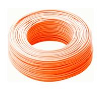 cordina, cavo elettrico, 25 metri, 4 mmq mm2, 1x4 mm, colore arancione, in rame, filo unipolare, conforme CPR, FS17, ideale per ristrutturazioni impianto elettrico per case e appartamenti