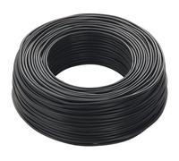 cordina, cavo elettrico, 25 metri, 4 mmq mm2, 1x4 mm, colore nero, in rame, filo unipolare, conforme CPR, FS17, ideale per ristrutturazioni impianto elettrico per case e appartamenti