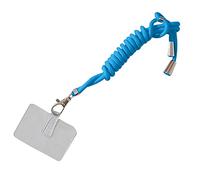 Cordini da appendere in nylon per telefoni cellulari con carta Cordini da collo staccabili Anti-perso Crossbody collana cordini cinturino accessorio per cellulare blu scuro
