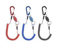 Cordini elastici for cordino for attrezzi da 6 pezzi con clip for moschettone Rilascio netto magnetico for cavo for a sgancio rapido Per Lavoro(Mixed color)