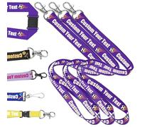 Cordini per il collo del permesso di lavoro personalizzato, cordino personalizzato Stampa il tuo testo, nome o logo
