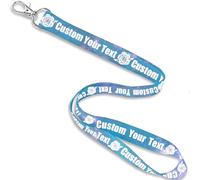 Cordini per il collo del permesso di lavoro personalizzato, cordino personalizzato Stampa il tuo testo, nome o logo