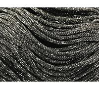 cordini swan black, 500g e assortimento accessori per borse (nero/argento)