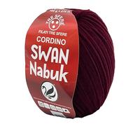 cordini swan nabuk 100g effetto velluto per borse a uncinetto (amaranto - 09)