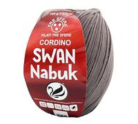 cordini swan nabuk 100g effetto velluto per borse a uncinetto (caffe- 10)