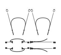 Cordino anti-perdita per auricolari Sony WF-1000XM6, custodia protettiva in silicone con lunghezza regolabile (nero)