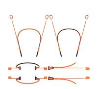 Cordino anti-smarrimento per auricolari Sony WF-1000XM6, custodia protettiva in silicone con lunghezza regolabile (arancione)