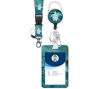 Cordino badge porta carte con anello portachiavi bello