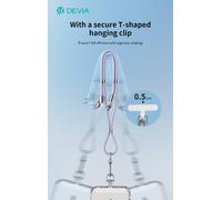 Cordino cavo Tipo-C PD 60W tracolla porta telefono Viola 1,6 mt