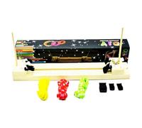 Cordino Crafting Jig - Utility Cord, telaio intrecciato in corda per progetti, stazione di lavoro per nodi, costruttore di braccialetti regolabile, supporto per tessitura, strumento artigianale per