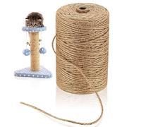 Cordino di Juta, 3mm x 200 m Spago in Juta Naturale, Corda Spago da Giardinaggio per Giardinaggio,Confezioni Regalo L'artigianato