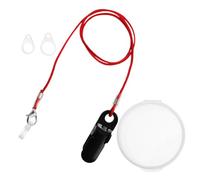 Cordino di Sicurezza per Apparecchi Acustici con Clip, Rosso | Nylon e Silicone, Fissaggio Sicuro e Comfort, Supporto Anti-smarrimento, Uso Quotidiano