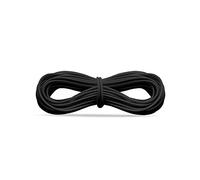Cordino elastico/cappello rotondo elastico bianco e nero (1 mm, 1,5 mm, 2 mm e 3 mm) artigianato, cordicella per gioielli, maschere, cappelli da festa (nero, 1 mm - 3 metri)