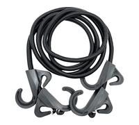 Cordino elastico in carabinone - Corda elastica | Clip per carabinieri per esterni | 2 m Cinghie pesanti per il campeggio | Corda di allungamento sicura per l'outdoor per