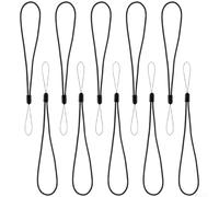 Cordino elastico per computer per bici con cinturino di sicurezza anti-perdita compatibile con supporti per fotocamera GPS e luci per bicicletta - arancione (nero)