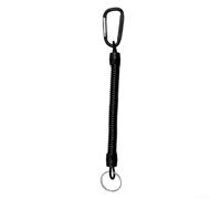 Cordino Elastico Pesca 21cm Estensibile 120cm Anti-smarrimento(Black)