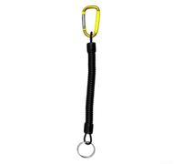 Cordino Elastico Pesca 21cm Estensibile 120cm Anti-smarrimento(Orange)