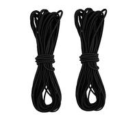 Cordino Elastico Tondo, Nero Corda Elastica per Cucito Artigianale Fai-da-te