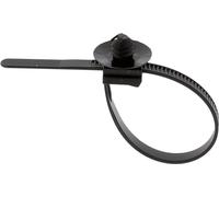 Cordino per ancoraggio in sacchetto per veicoli Renault/Peugeot/PSA/Citroen/Volkswagen/Opel/Rover, 140 x 5 mm, nero, confezione da 12