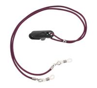Cordino per Apparecchi Acustici Regolabile con Clip e Anelli | ABS, Silicone e Nailon, Struttura da Collo per Adulti e Genitori, Porpora, per Viaggio e Faccende