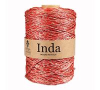 Cordino per Borse a Uncinetto, 2mm in Polipropilene (Beige rosso 15), Filati per Uncinetto e Ferri, Made in Italy, BORGO DE’ PAZZI FIRENZE
