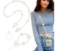 Cordino per Cellulare Universale*1, Collana universale per cellulare corta*1, Patch Universali*2,Cinturino per cellulare, Cinturino da polso, per iPhone/Samsung/la Maggior Parte degli Smartphone