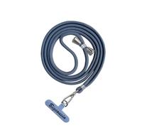 Cordino per Cellulare Universale,Regolabile Cordino da Collo Nylon Catena Collana Tracolla con Toppa di Fissaggio Compatibile con Smartphone dei Casi,Grigio blu