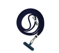 Cordino per Cellulare Universale,Regolabile Cordino da Collo Nylon Catena Collana Tracolla con Toppa di Fissaggio Compatibile con Smartphone dei Casi,Blu scuro