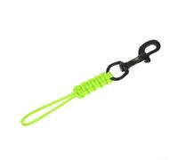 Cordino per immersioni subacquee con moschettone in acciaio inossidabile 316 e corda di nylon intrecciata a mano a nove nuclei per una maggiore sicurezza nelle immersioni notturne (verde)