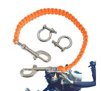 Cordino per Immersioni subacquee - Corda Ombrello a sette fili, Cordino impermeabile retrattile a 360° per Immersioni e Snorkeling | robusta per fotocamera e videocamera, accessorio sicuro.
