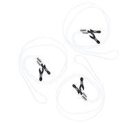 Cordino per occhiali/cinturino per occhiali con passante in silicone regolabile in confezione risparmio (3 pezzi)