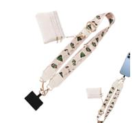 Cordino per telefono cellulare, cordino da collo, cinturino da collo per cellulare, con tasca con cerniera, decorazione con coulisse stampata per la vita quotidiana, la scuola, il lavoro,