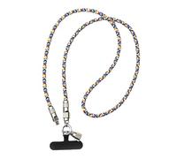 Cordino per telefono con toppa, cavo di ricarica 2 in 1 da tipo C a tipo C e cordini per telefono, cavi di ricarica ad alta velocità da 60 W, Multicolore, 0.3 meters