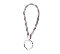 Cordino per telefono in cristallo con cordino da polso, accessorio per auto, cinturino da polso, Serpente Bianco e Nero, One Size