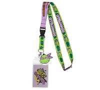 Cordino porta badge con personaggio Tartarughe Ninja Teenage Mutant Ninja con ciondolo in gomma da 5,1 cm, Donatello