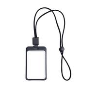 Cordino porta carte d'identità a doppia faccia con cordino retrattile con custodia per carte d'identità