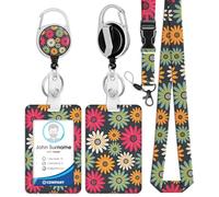 Cordino retrattile con porta badge e fibbia staccabile, per chiavi di navi, elementi essenziali da crociera, morbido e resistente, cinturino da collo personalizzato per donne, infermiere, insegnanti